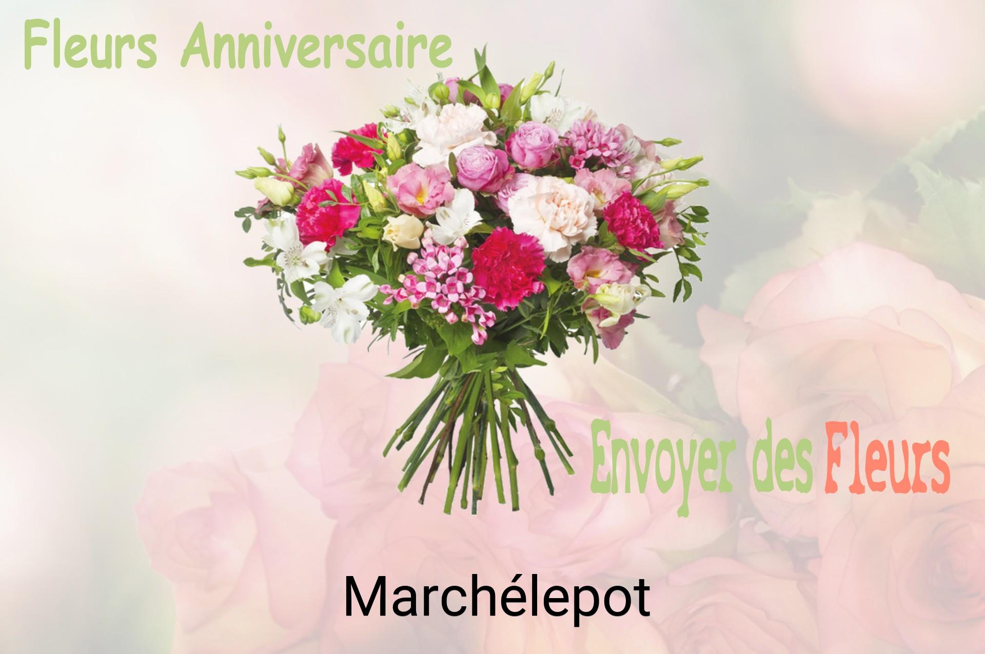 Bouquet de fleurs d’anniversaire livré à Marchélepot